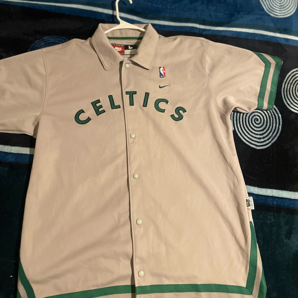 Vintage Nike Rewind 25 Boston Celtics Retro Mens Team Warm-up Jacket Sz Large L